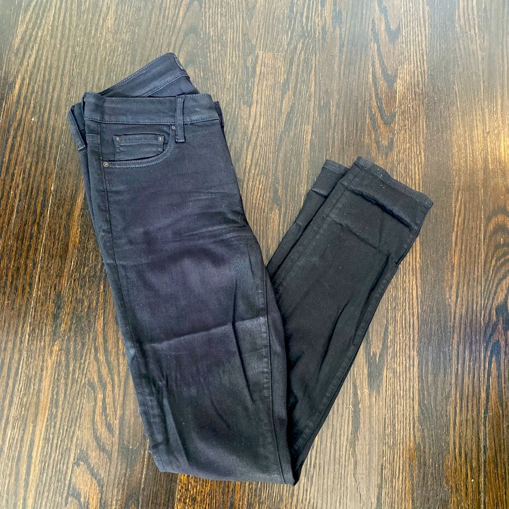 The Castings mid rise skinny coated jeans